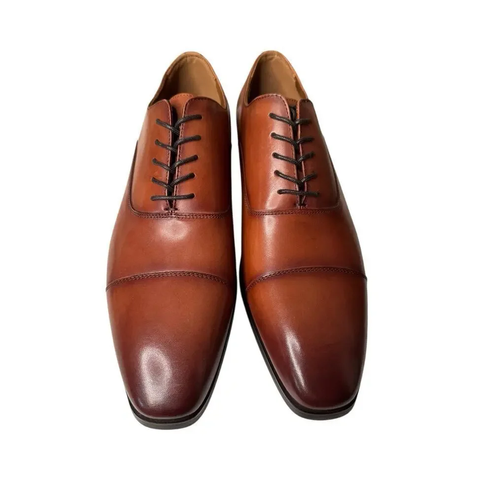 Aldo NEW Decker Brown Leather Lace Up Oxford Dress Shoes Size 13